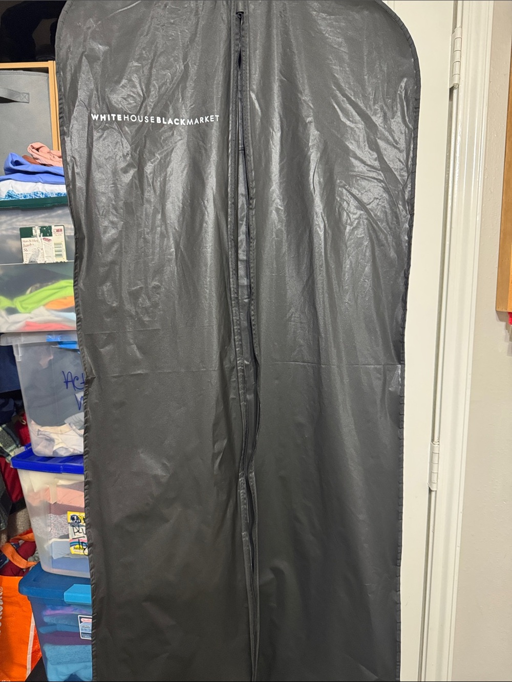 White House Black Market Black Protective Garment bag
